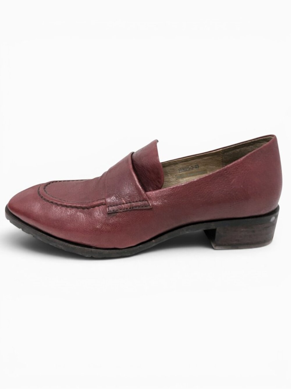 Yuko Imanishi burgandy wine loafers rubber soles